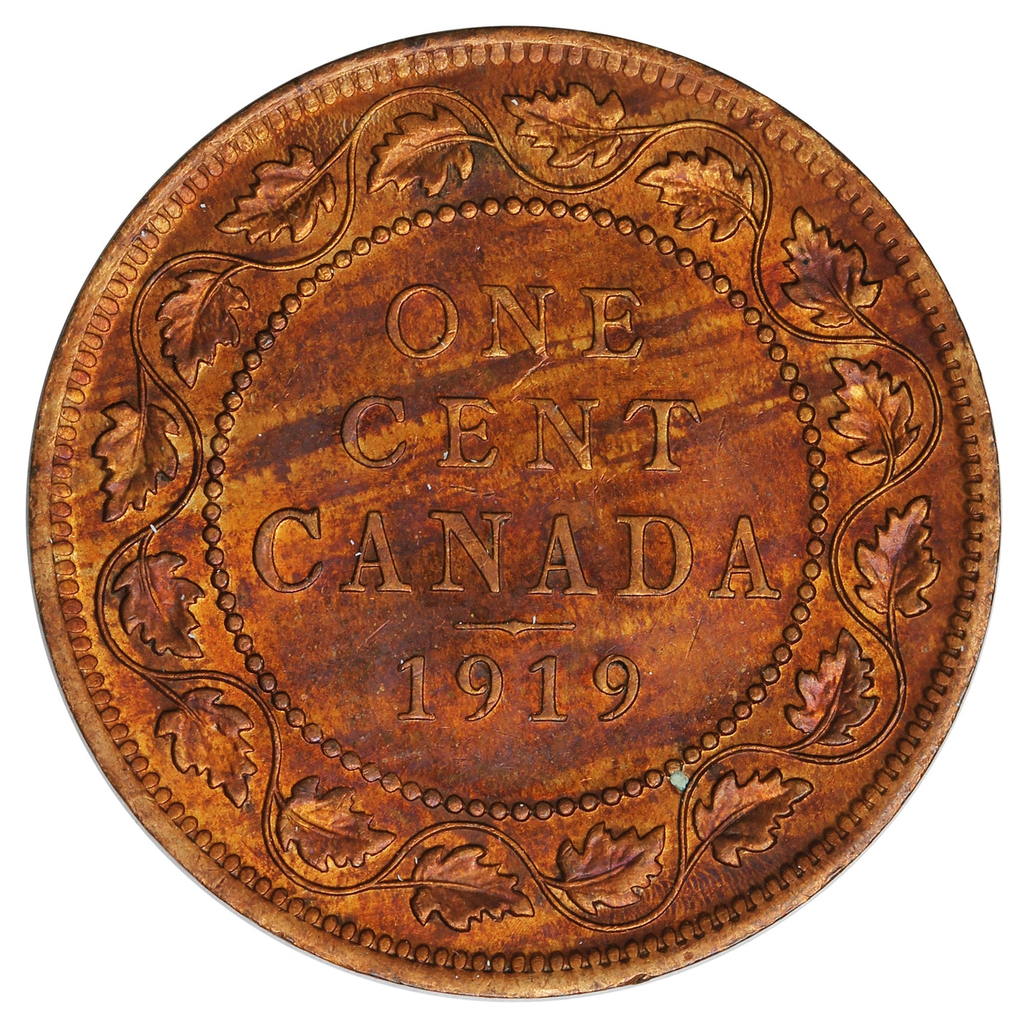1919 Canada 1-cent Brilliant Uncirculated (MS63) Cleaned