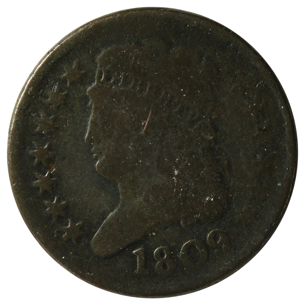 1809 USA Half Cent G-VG (G6) $