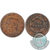 1843 Petite Head Small Letters USA Cent F-VF (F15)