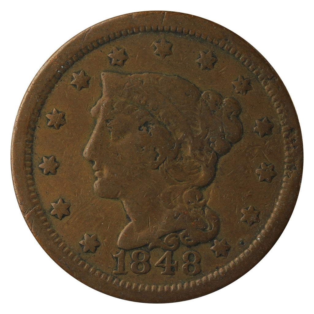 1848 USA Cent Very Good (VG-8)