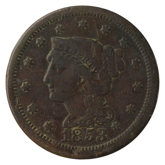 1853 USA Cent F-VF (F-15)