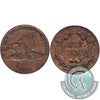 1858 Large Letters USA Cent VG-F (VG-10)