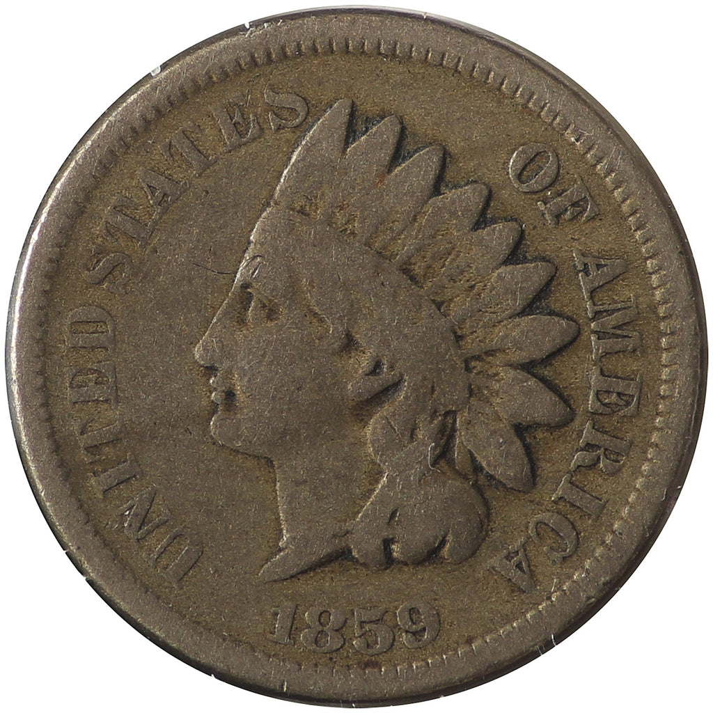 1859 USA Cent VG-F (VG10)