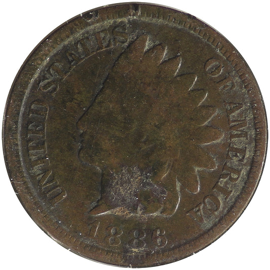 1886 Var. 2 USA Cent Very Good (VG8)