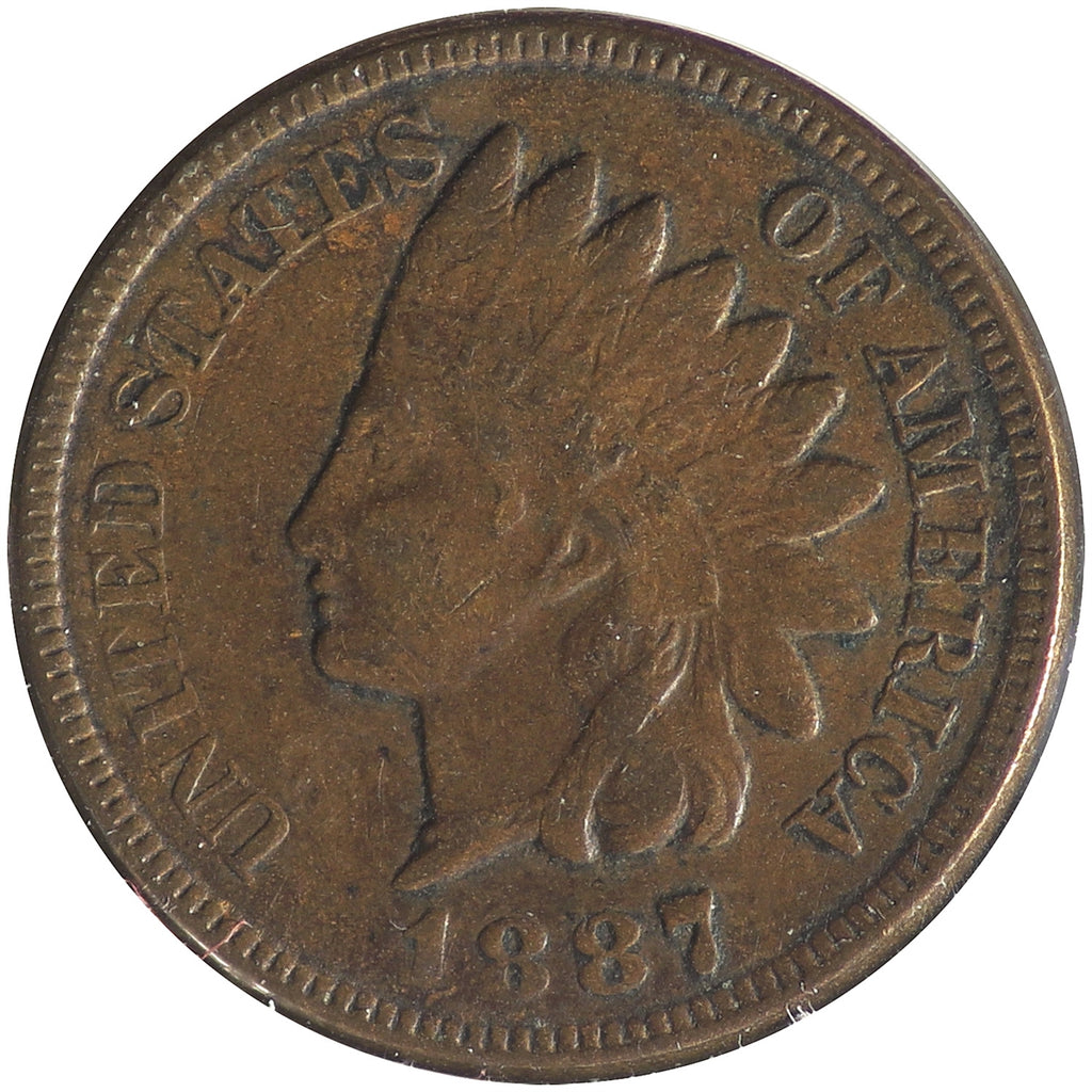 1887 USA Cent VF-EF (VF30)
