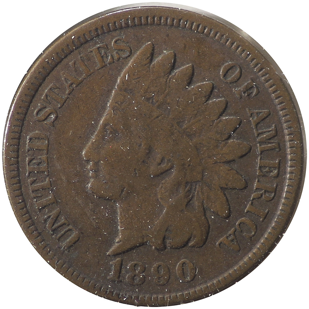 1890 USA Cent F-VF (F15)