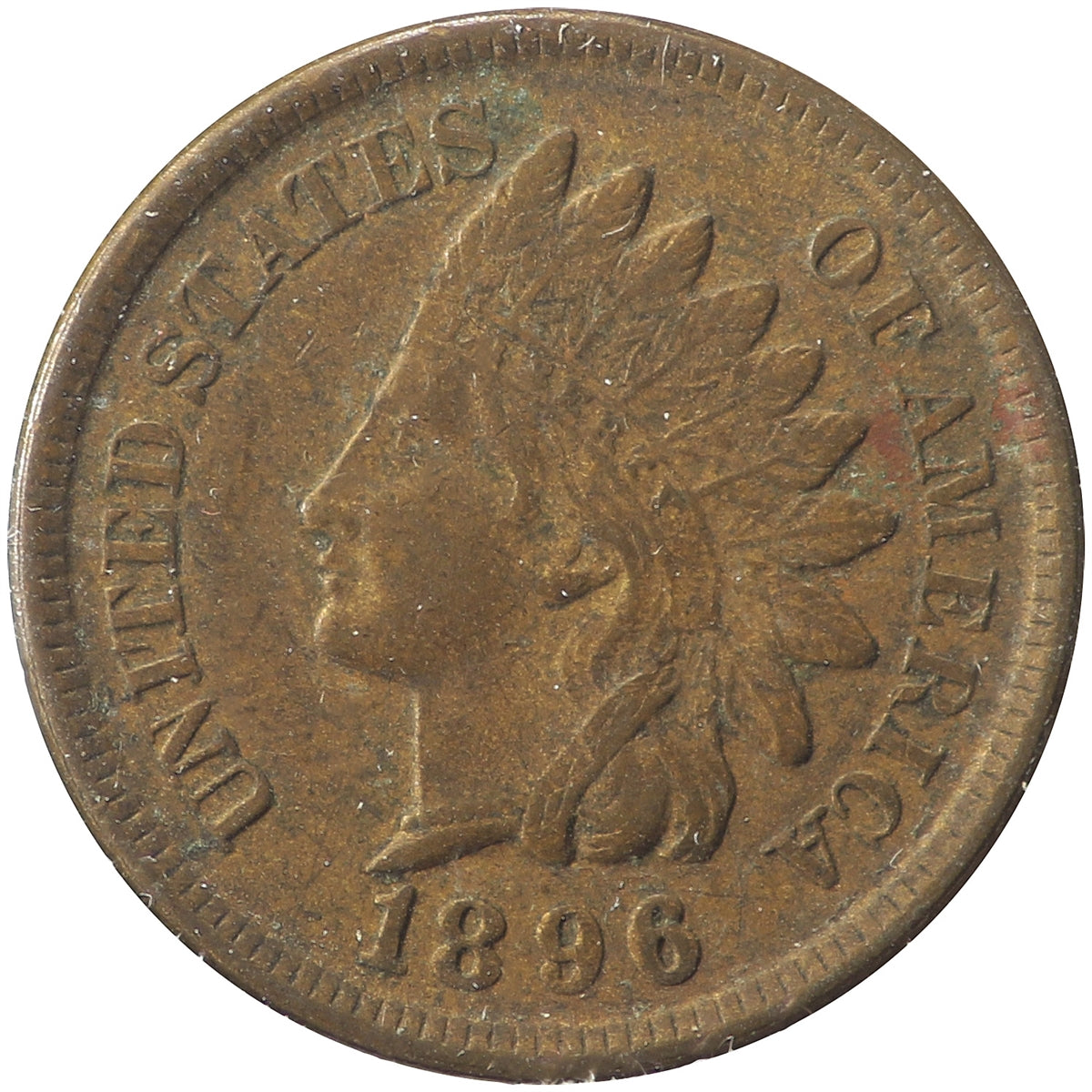 1896 USA Cent Extra Fine (EF40)