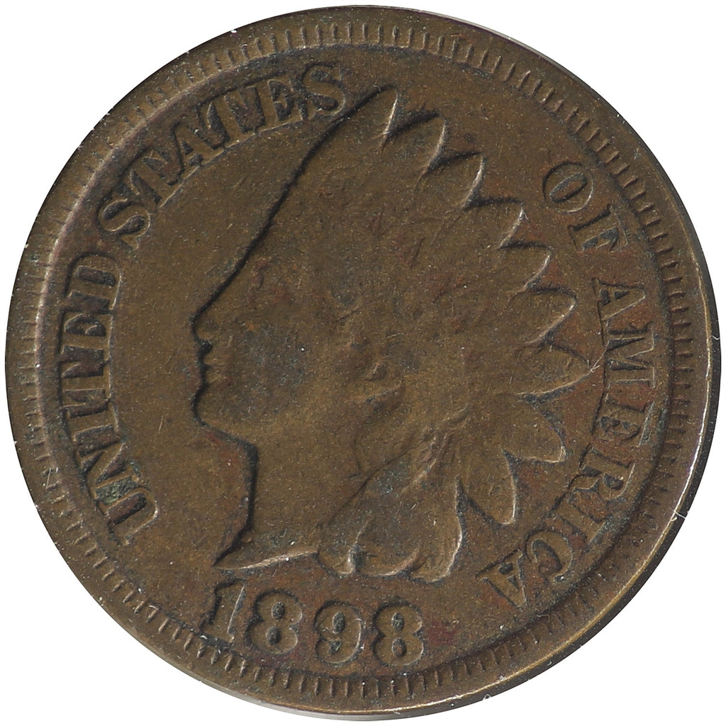 1898 USA Cent Fine (F12)