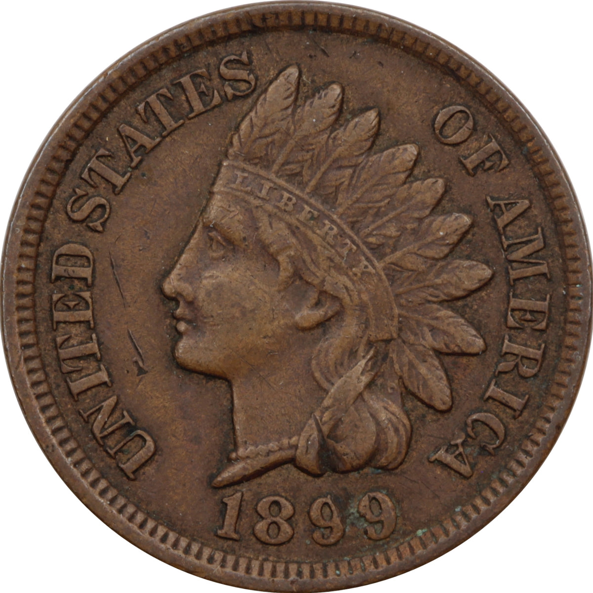 1899 USA Cent VF-EF (VF30)