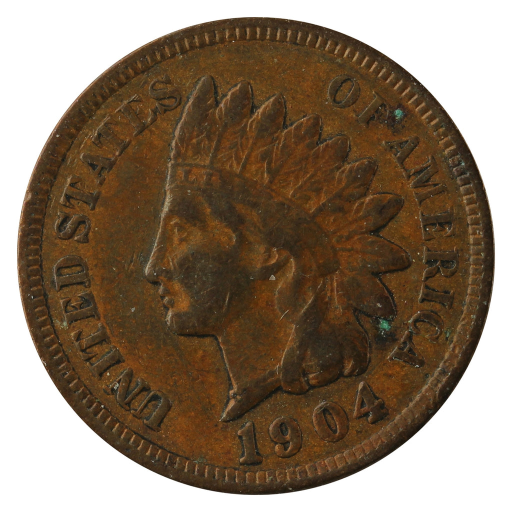 1904 USA Cent Fine (F12)