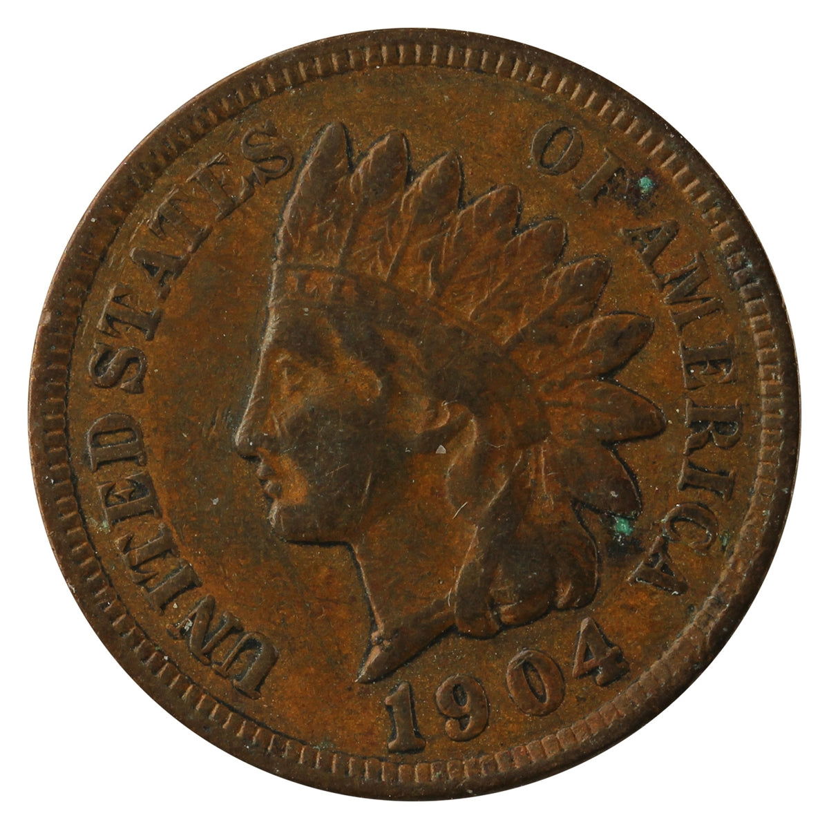 1904 USA Cent Fine (F12)