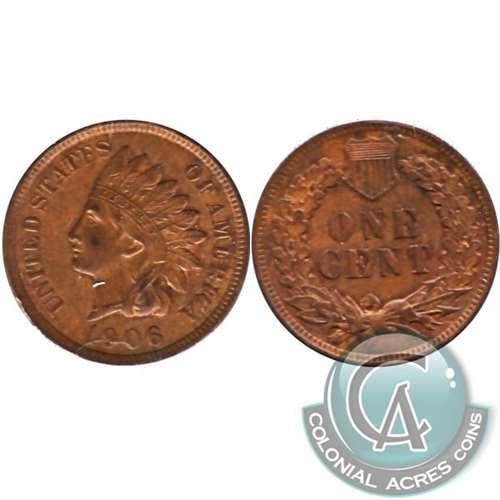 1906 USA Cent AU-UNC (AU55)
