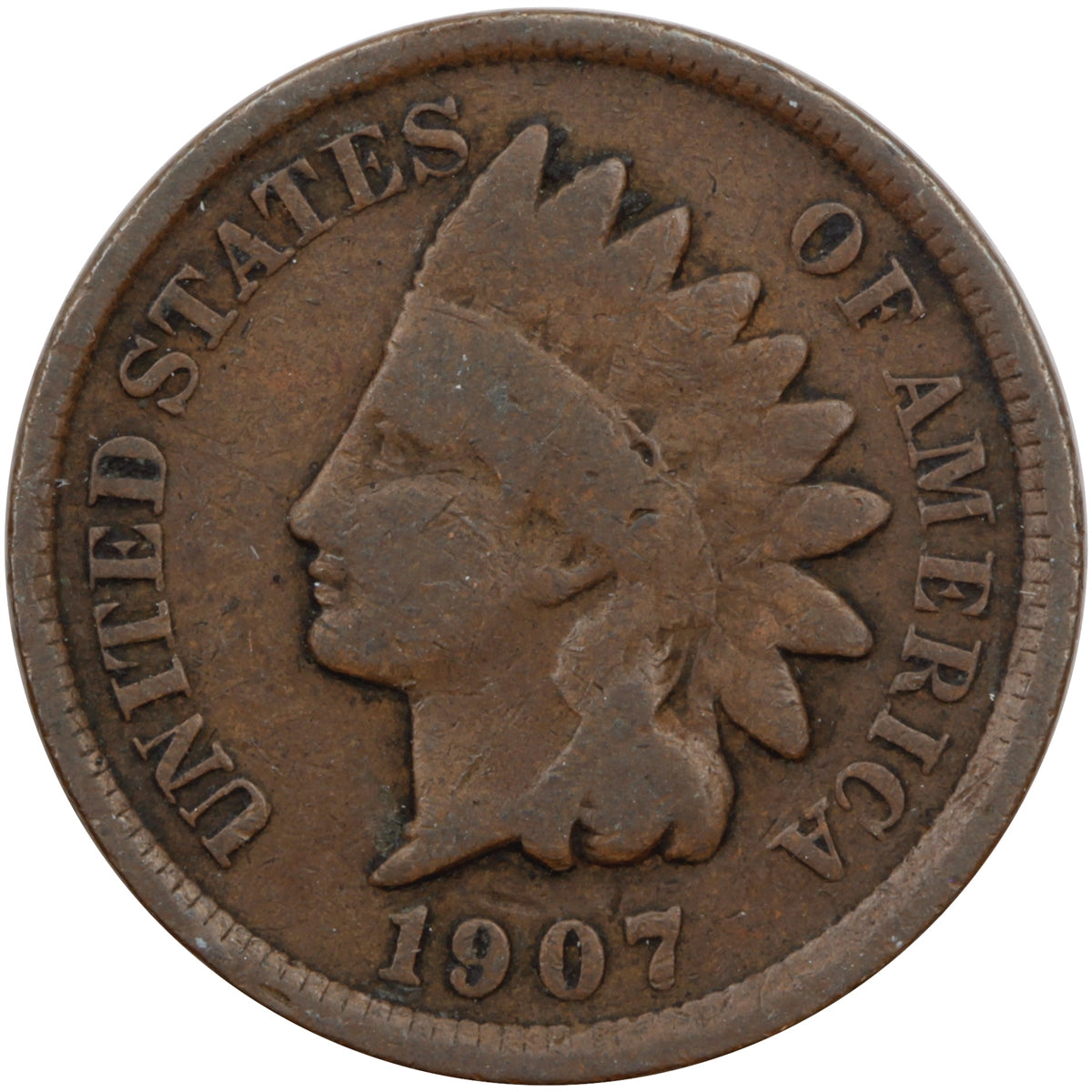 1907 USA Cent G-VG (G6)