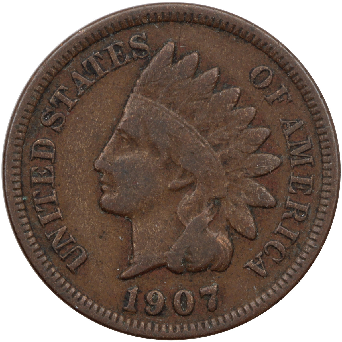 1907 USA Cent Very Good (VG8)
