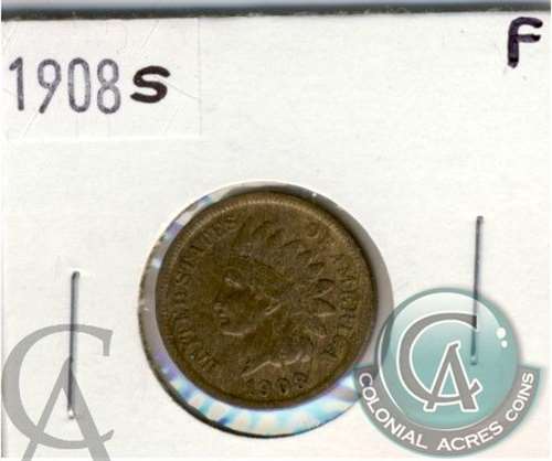 1908 S USA Cent Fine (F12) $