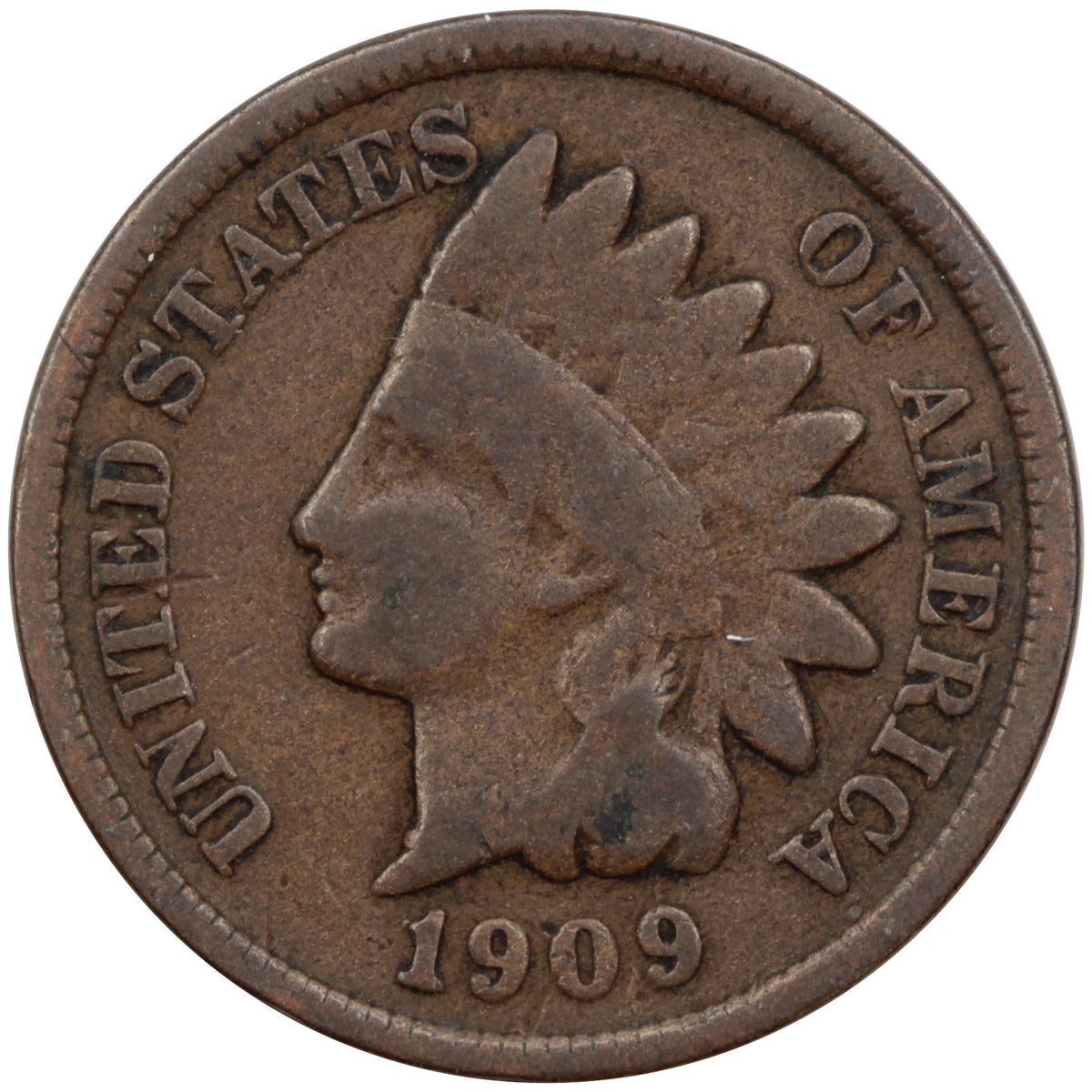 1909 Indian Head USA Cent G-VG (G6)