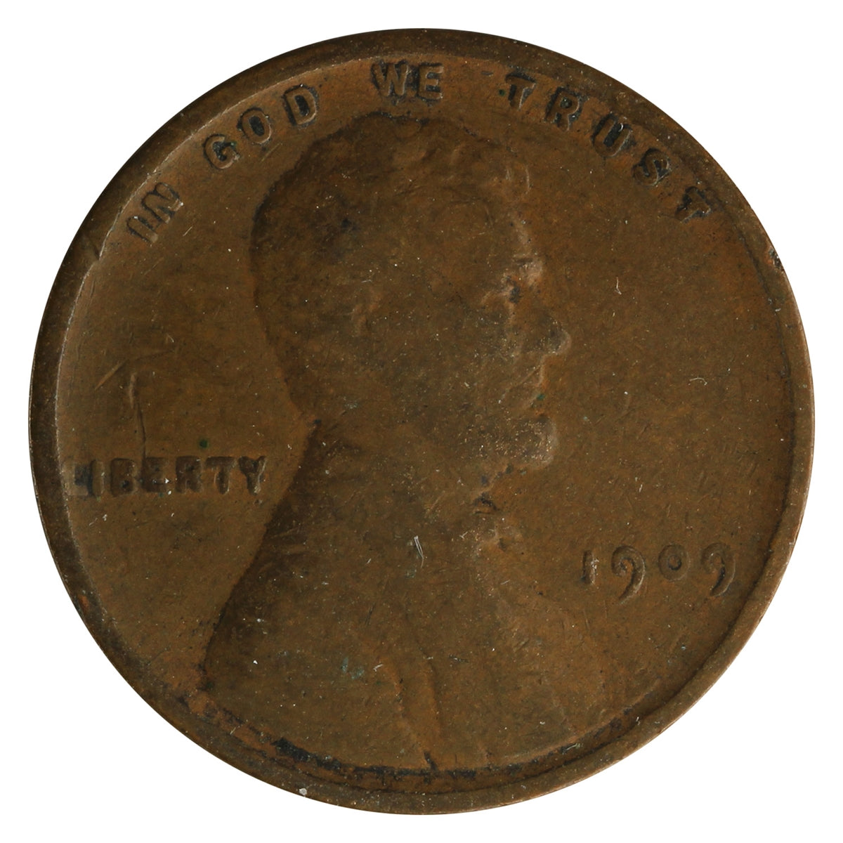 1909 VDB USA Lincoln Cent Fine (F12)
