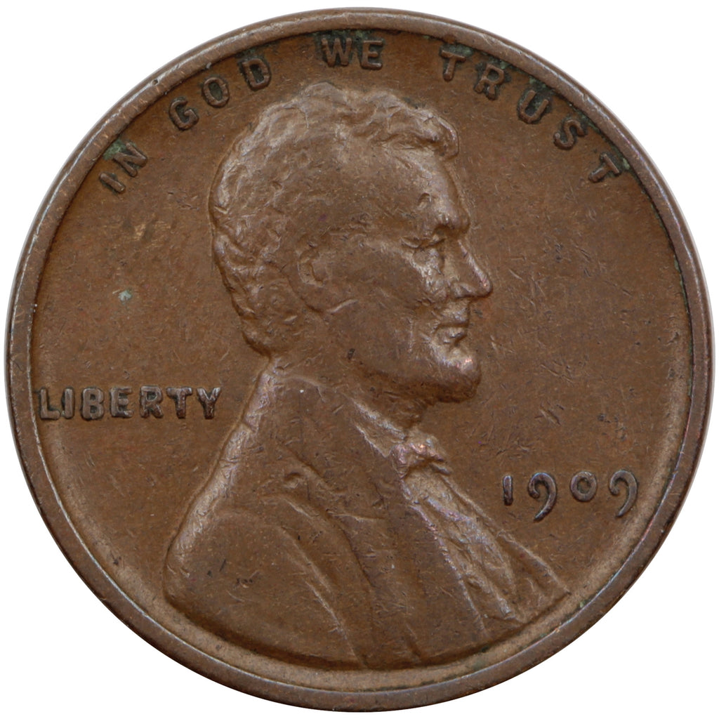 1909 VDB USA Lincoln Cent VF-EF (VF30)