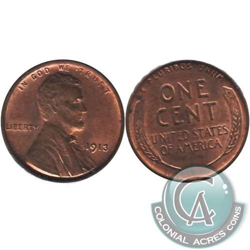 1913 USA Cent AU-UNC (AU55)