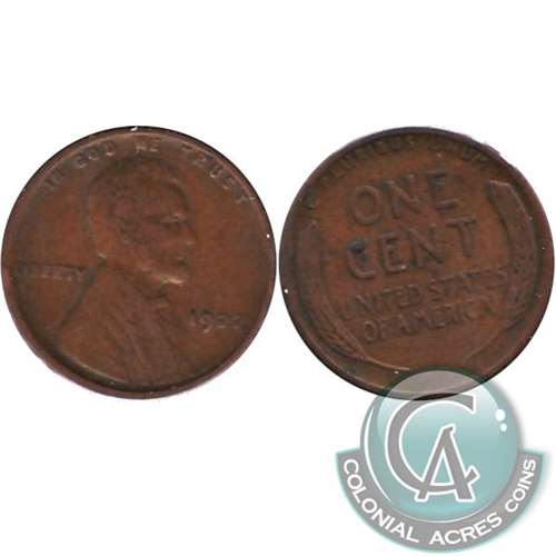 1922 D Weak D USA Cent Very Fine (VF20)