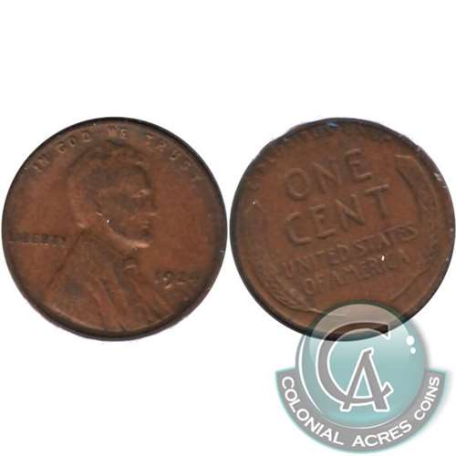 1924 D USA Cent Very Fine (VF20) $