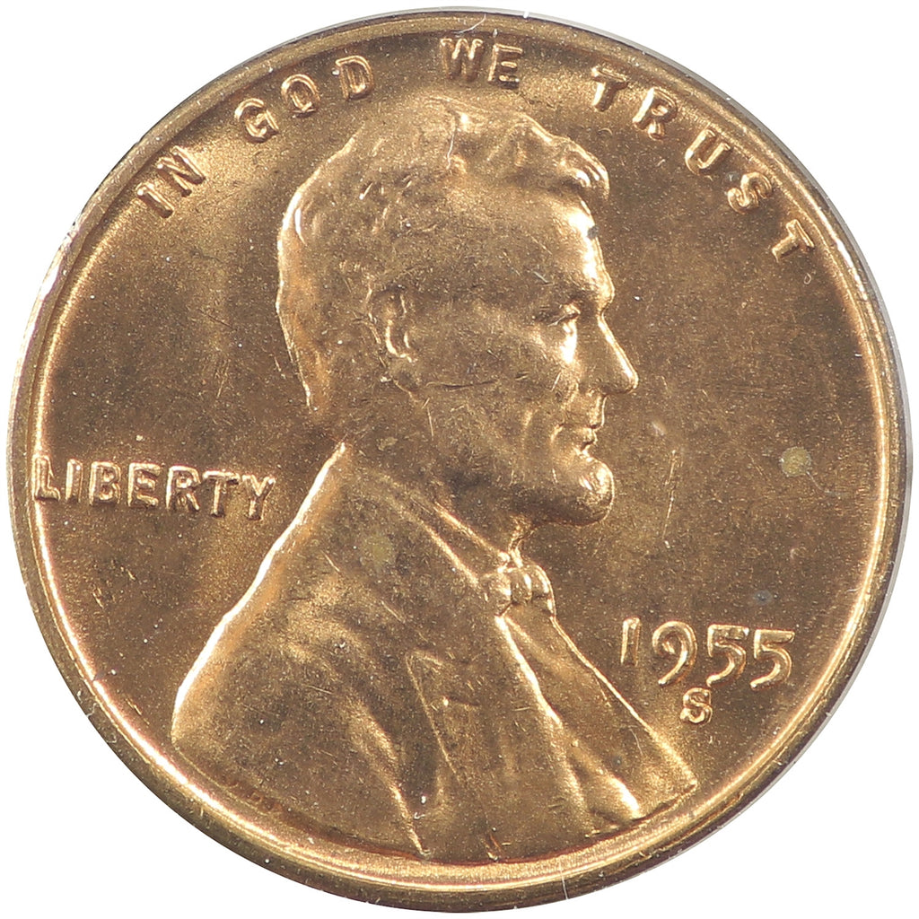 1955 S USA Cent Brilliant Uncirculated (MS63)