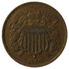 1866 USA 2 Cents Extra Fine (EF40)