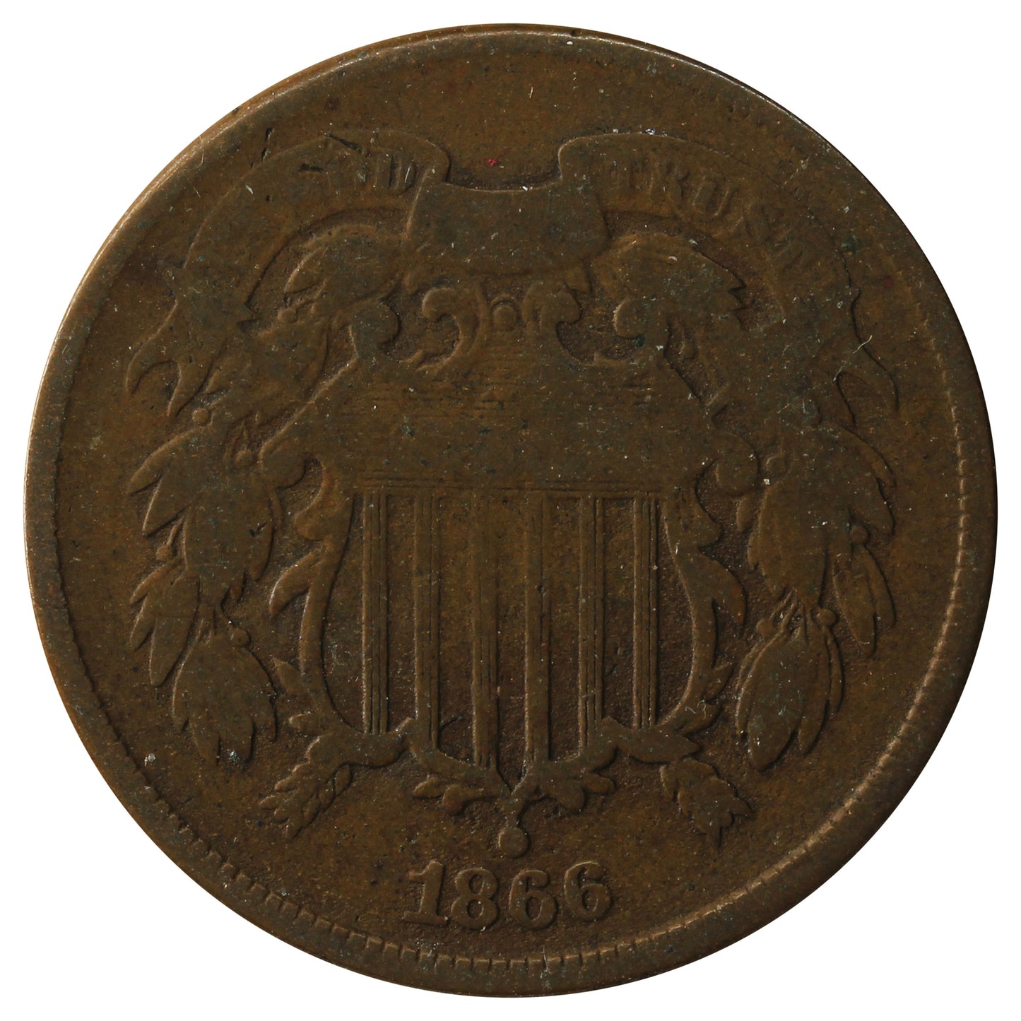 1866 USA 2 Cents G-VG (G6)