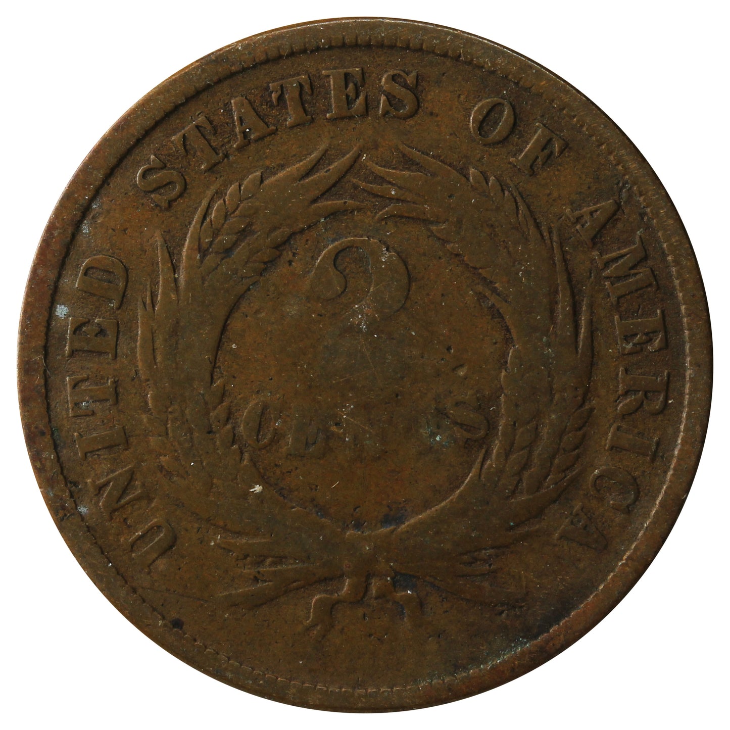 1866 USA 2 Cents G-VG (G6)