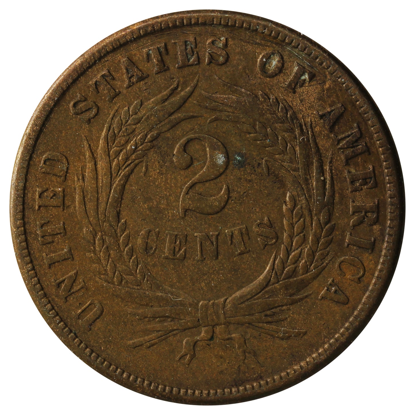 1866 USA 2 Cents VF-EF (VF-30)