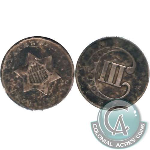 1852 Silver USA 3 Cents Very Fine (VF20) $