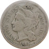 1865 Nickel USA 3 Cents Fine (F12)