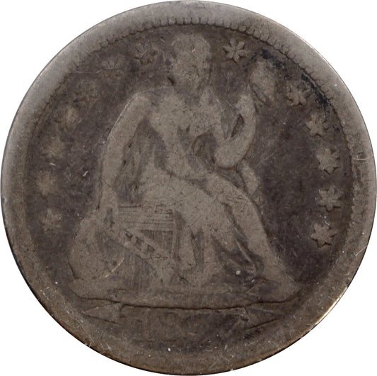 1853 Arrows USA Dime Fine (F-12)