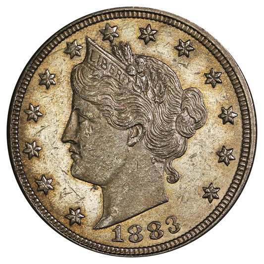 1883 No Cents USA Nickel UNC+ (MS62)