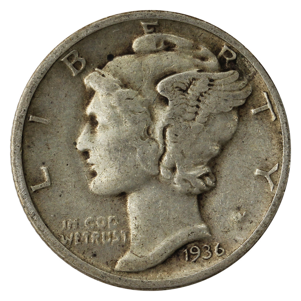 1936 USA Dime Very Fine (VF20)