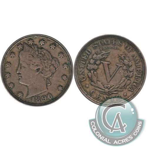 1896 USA Nickel Very Fine (VF20) $