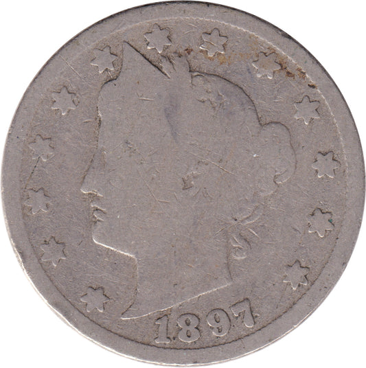1897 USA Nickel Good (G-4)