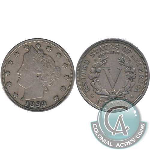 1899 USA Nickel VF-EF (VF30)