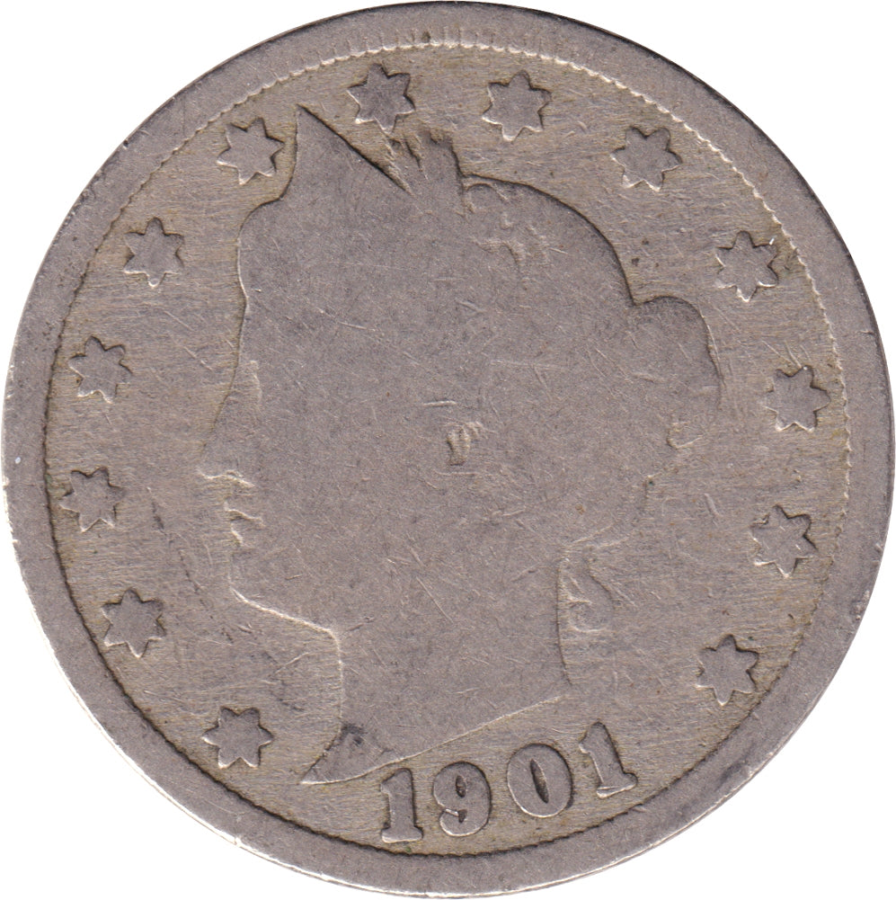 1901 USA Nickel Good (G-4)