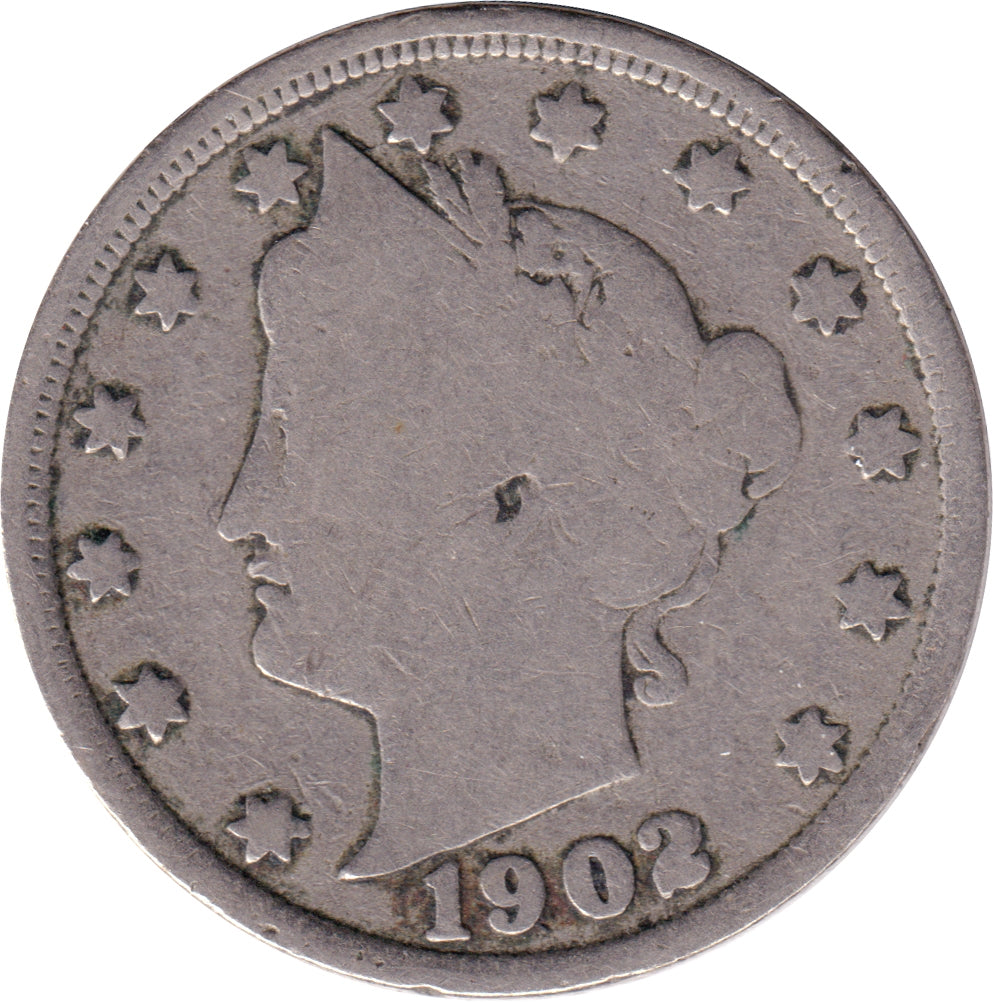 1902 USA Nickel Good (G-4)