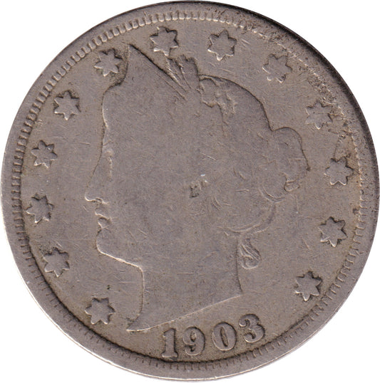 1903 USA Nickel Good (G-4)