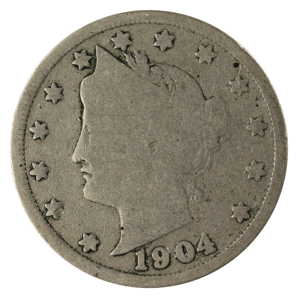 1904 USA Nickel About Good (AG-3)