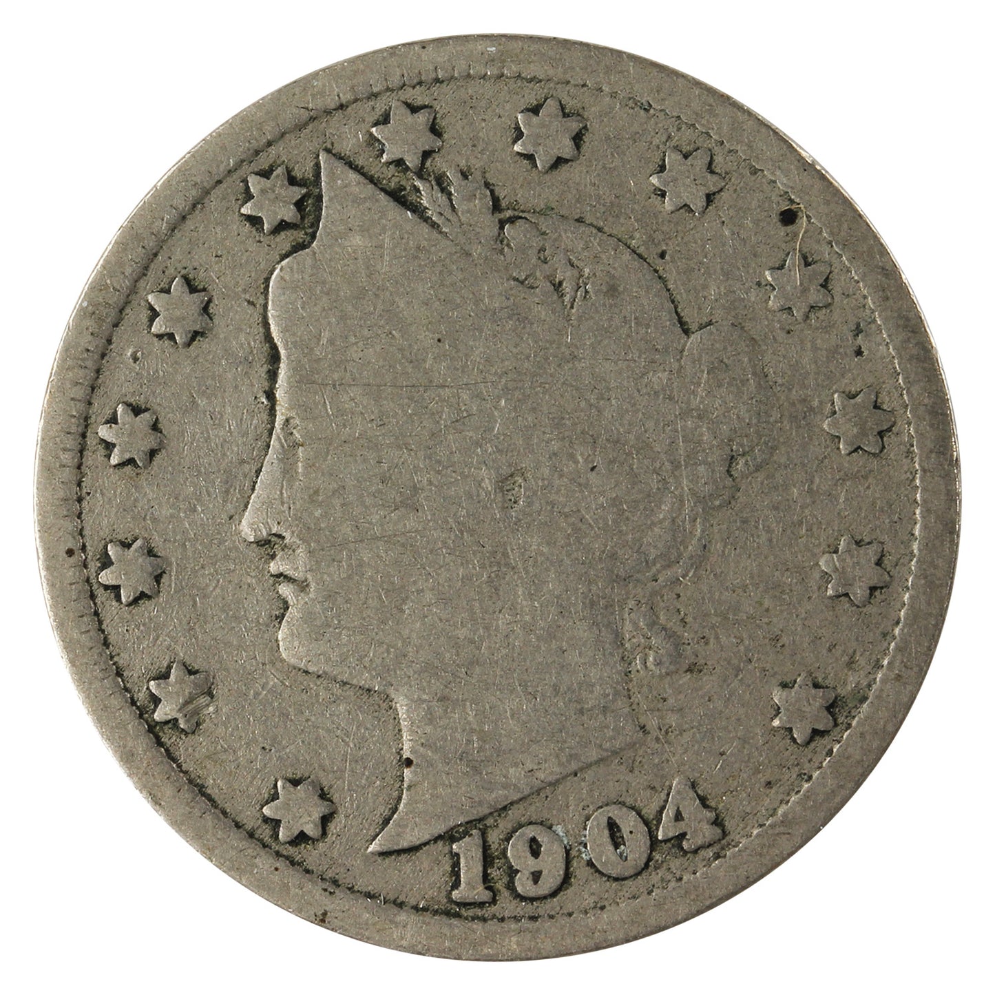 1904 USA Nickel About Good (AG-3)
