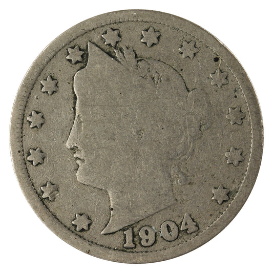 1904 USA Nickel About Good (AG-3)