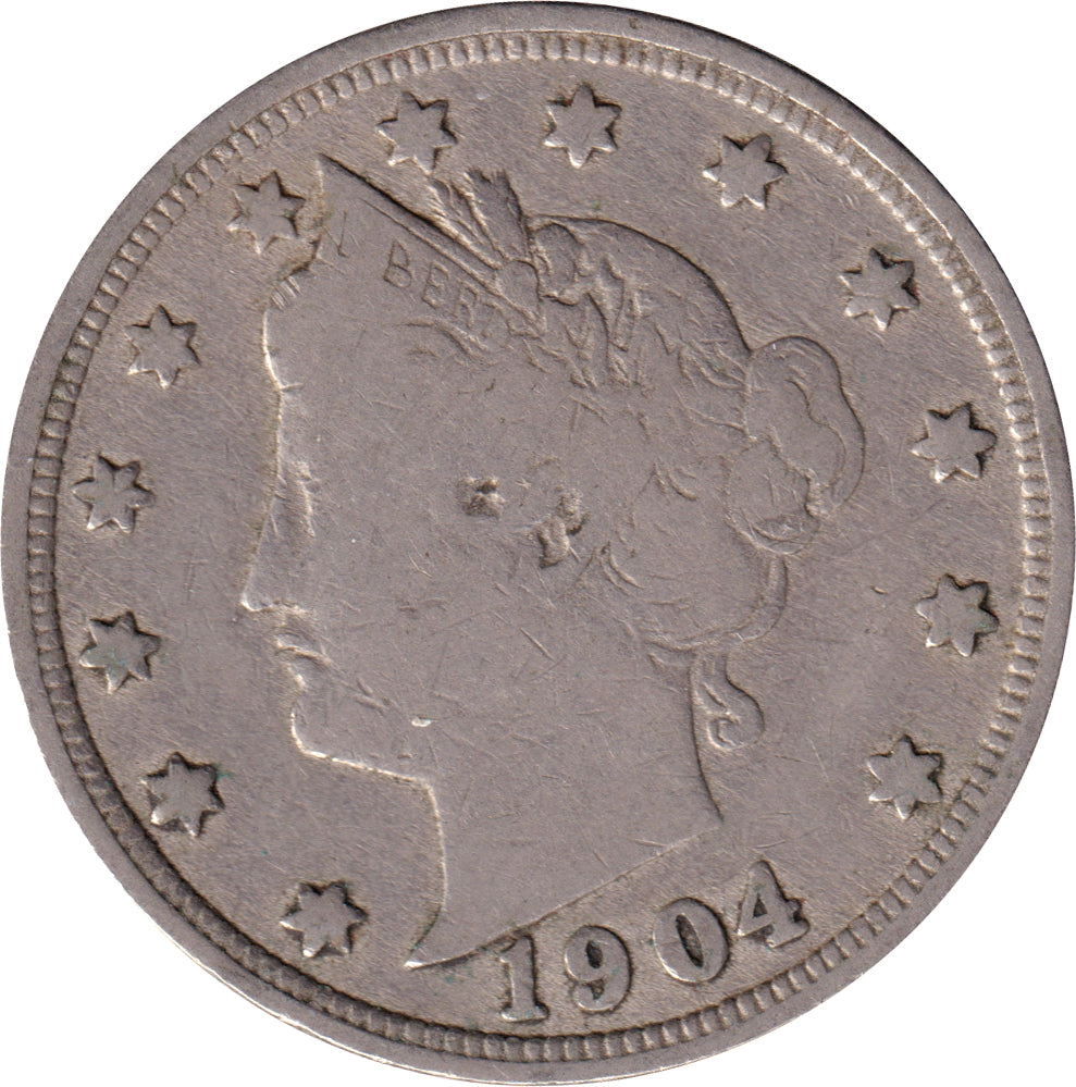 1904 USA Nickel VG-F (VG-10)