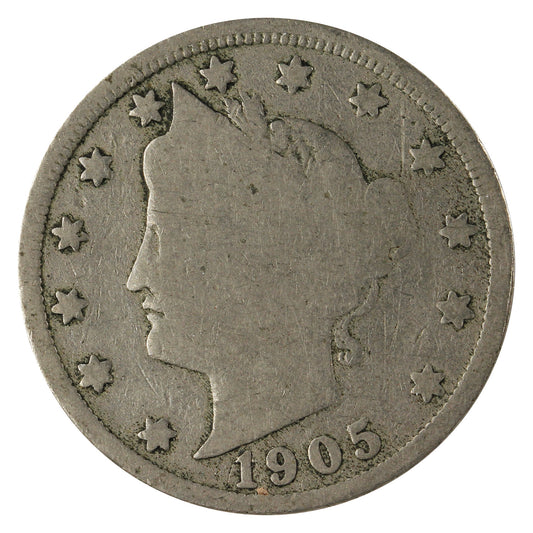 1905 USA Nickel About Good (AG-3)