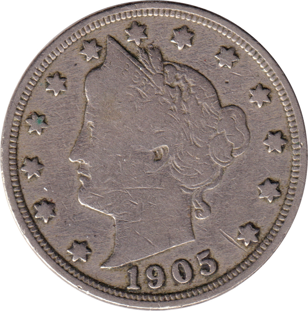 1905 USA Nickel VG-F (VG10)