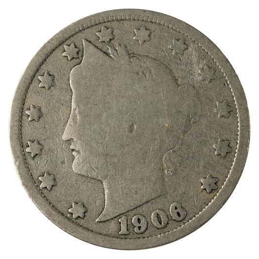 1906 USA Nickel About Good (AG-3)