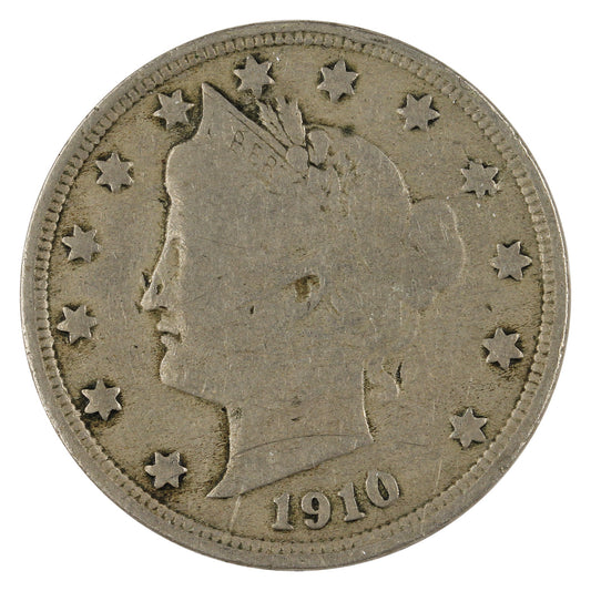 1910 USA Nickel Very Good (VG-8)