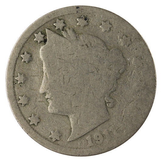 1911 USA Nickel About Good (AG-3)